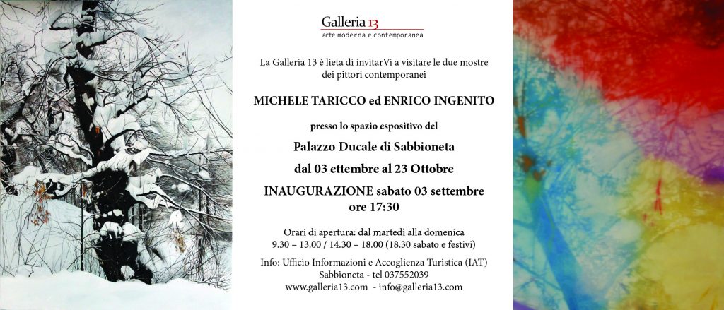 Invito Galleria 13 mostra Sabbioneta