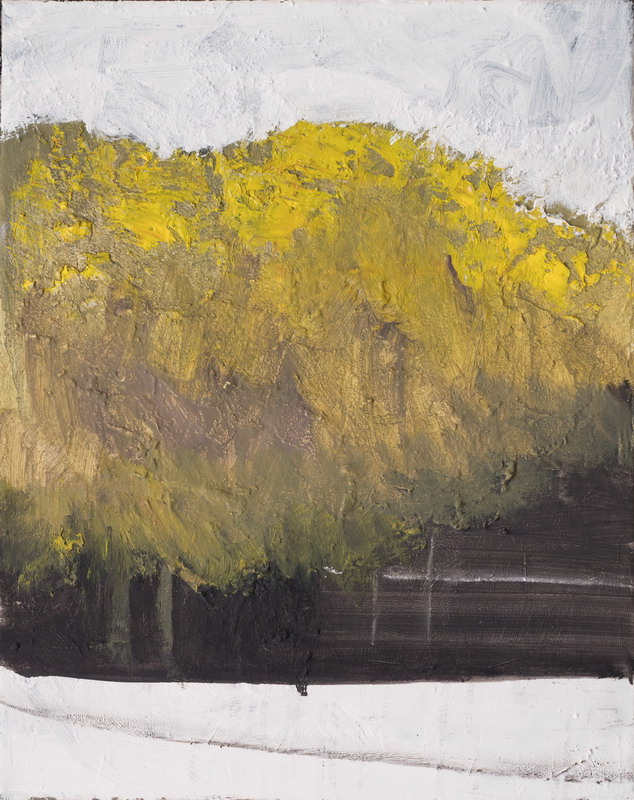 Angelo Bordiga, L'albero, olio su tela, 50x40cm