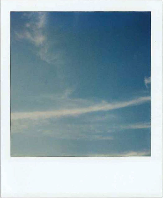 Nobuyoshi Araki, sky polaroid 10.8x8.8 cm