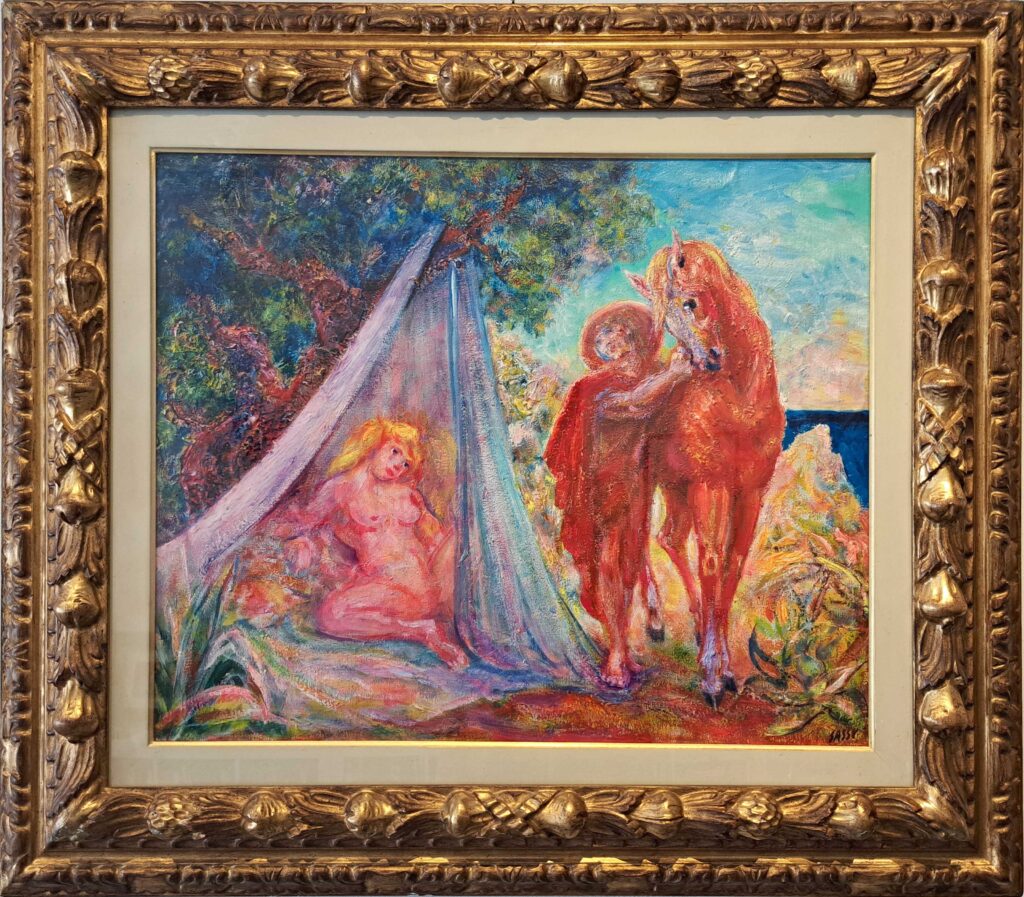 Galleria13, Aligi Sassu, Arianna abbandonata 1986, olio su tela 65x54 cm