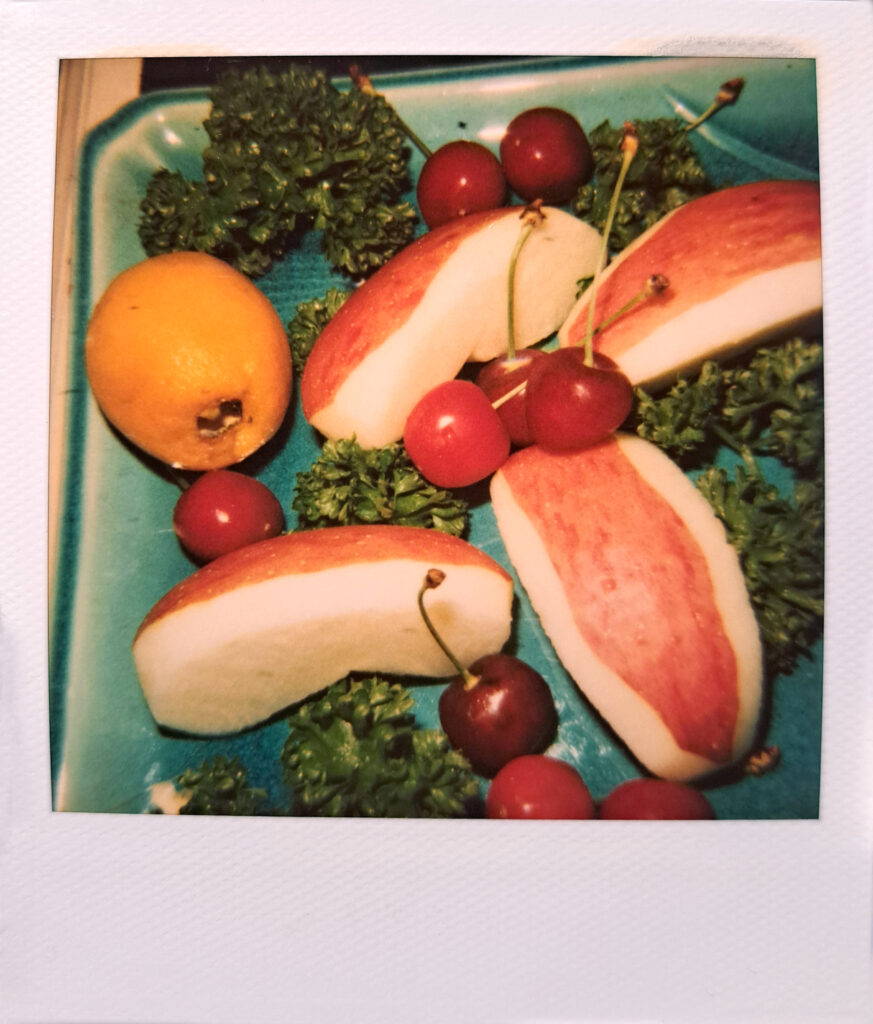 Nobuyoshi Araki, Food polaroid 10.8x8.8 cm, signed
