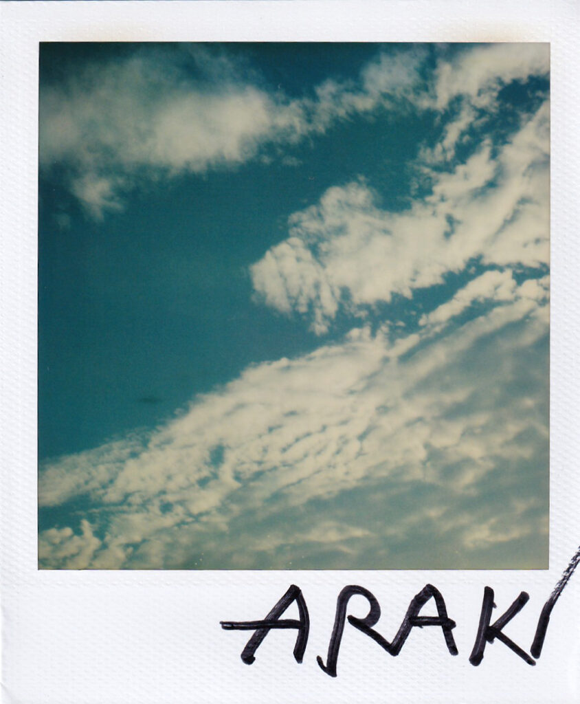 Nobuyoshi Araki, sky polaroid