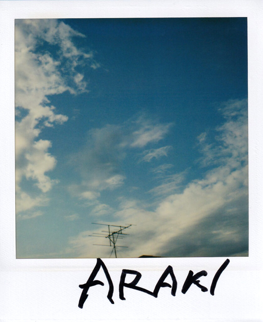 Nobuyoshi Araki, Skyscape polaroid 10.8 x 8.8 cm, hand signed by Araki, Galleria13